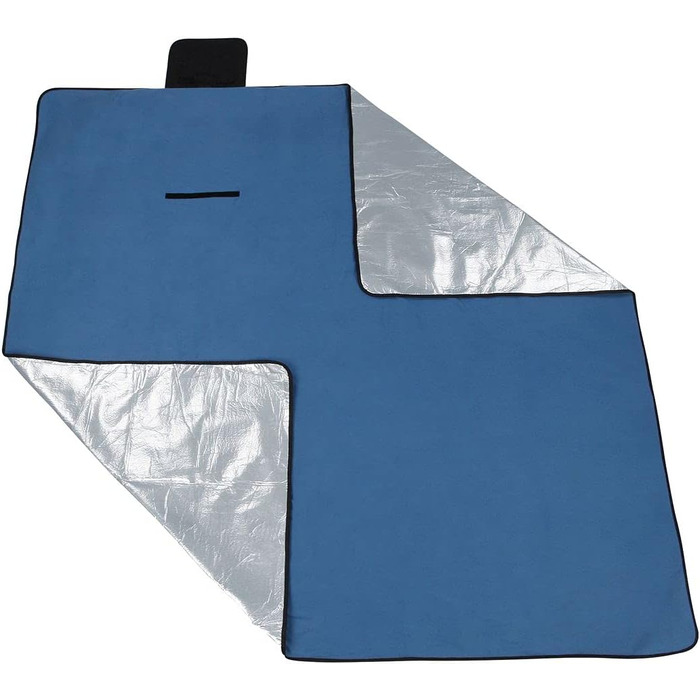 Ваша ковдра для пікніка GEAR Blue XL 200x200 Кемпінгова флісова ковдра Водонепроникна та ізольована пляжна ковдра