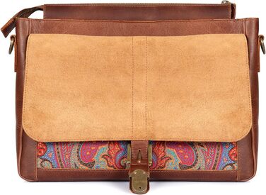 Сумка для ноутбука Londo Zion messenger bag - вищого ґатунку шкіра для стильних технічних професіоналів 13 дюймів коричнева