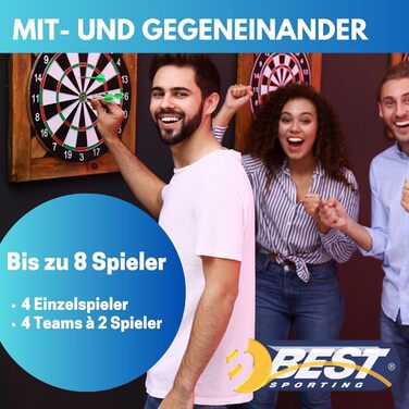 Найкращий спортивний електронний дартс Cambridge зі світлодіодним підсвічуванням цифр, автомат для дартсу з 6 дротиками, мішень для дартсу з блоком живлення, різнокольоровий, M, 2307449 Одинарний