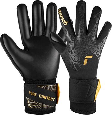 Воротарські рукавиці Reusch Unisex Youth Pure Contact Infinity Junior Воротарські рукавиці 7 чорно-золоті