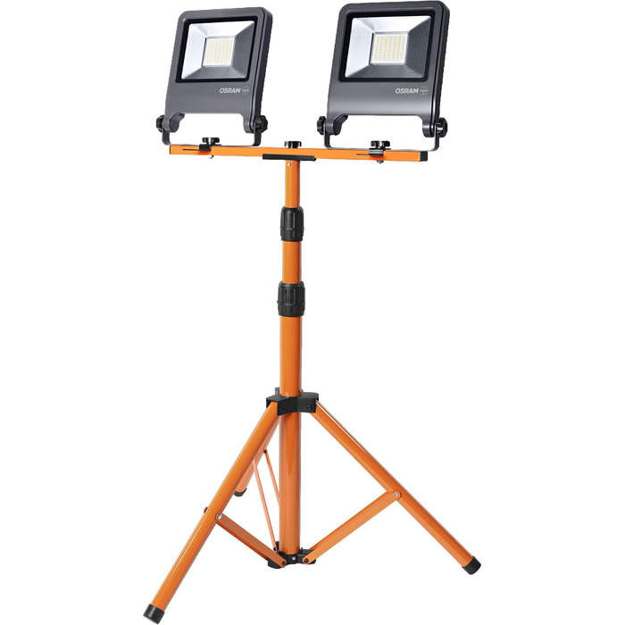 Світлодіодний прожектор Osram на штативі 2x50Вт, 4000К, сірий/темно-сірий, мережевий