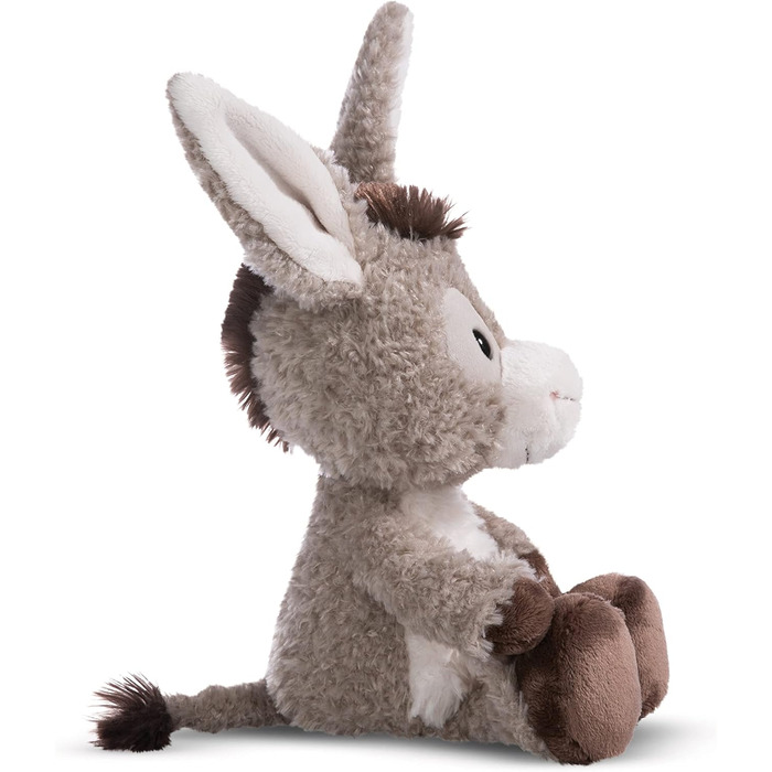 М'яка іграшка Ослик Donkeylee 22 см реалістична плюшева іграшка з ніжного плюшу для обіймів та ігор, милий плюшевий друг для дітей та дорослих, 49033, чудовий подарунок, сірий 22 см