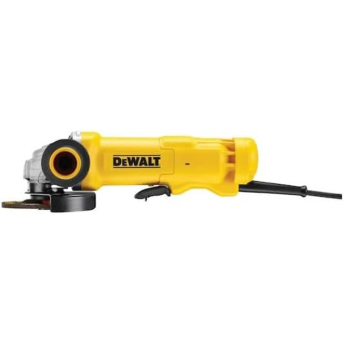 Кутова шліфувальна машина Dewalt 125 мм (1010 Вт) DWE4203 (обмотка двигуна, захищена епоксидною смолою, плавний пуск, вимикач мерт
