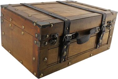 Декоративна скринька для зберігання Taidda у вінтажному ретро-стилі з дерева для організації дому, прикраса журнального столика