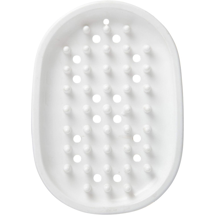 Мильниця TECNO, мильниця з пластику, з отворами для крапель (колір прозорий, білий - не вибирається), кількість