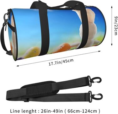 Велика спортивна сумка-мішок для подорожей Великдень, міцна, чорна, універсальний розмір