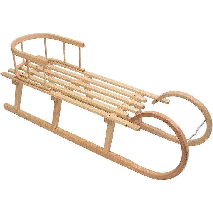 Найкраще для дітей - Дерев'яні санки санки з рогу 120 см зі спинкою санки з рогу санки для дітей з дерева дитячі санки з дерева ід