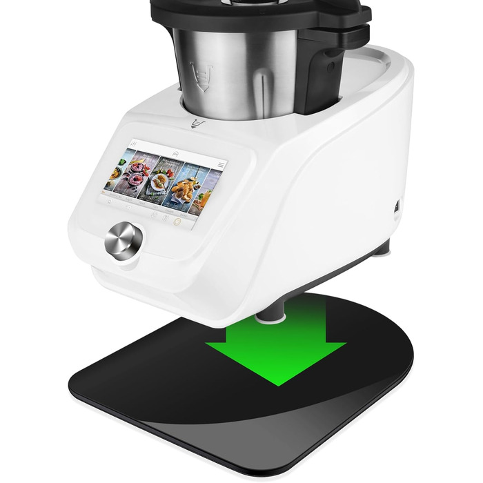 Акрилова підкладка для розсувної дошки для Monsieur Cuisine Smart/Connect, Black Slip Pad Glider Underlay Кухонна стільниця Аксесуари для MCC/Monsieur Cuisine Trend/Smart