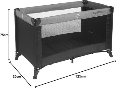 Дорожнє ліжечко для немовлят та малюків віком до 2 років (макс. 15 кг)