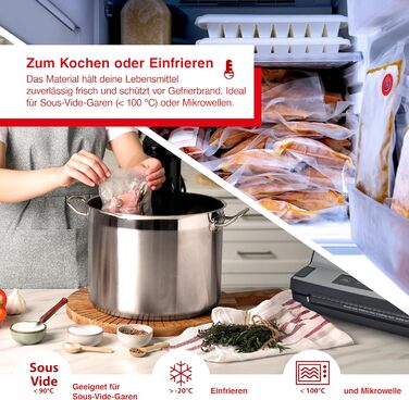 Стартовий набір Solis з пакетами для вакуумного пакування Zip, 7 шт. 5 пакетів з термозбіжною плівкою, комплект з'єднань шлангів для вакуумного пакувальника/вакуумного пакувальника, допоміжний засіб для герметизації