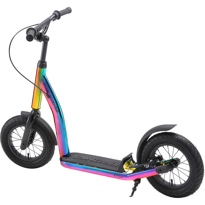 Дитячий педальний самокат від 7 років City Kick Scooter Повітряні шини регульовані по висоті 12-дюймовий хром нового покоління