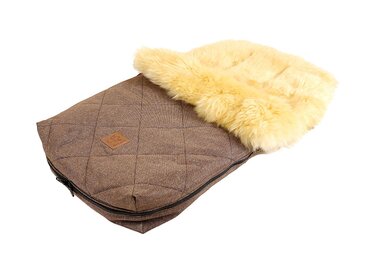 Муфта для ніг Nelly, шкіра ягняти медична, коричневий меланж коричневий меланж ука (1 пачка)