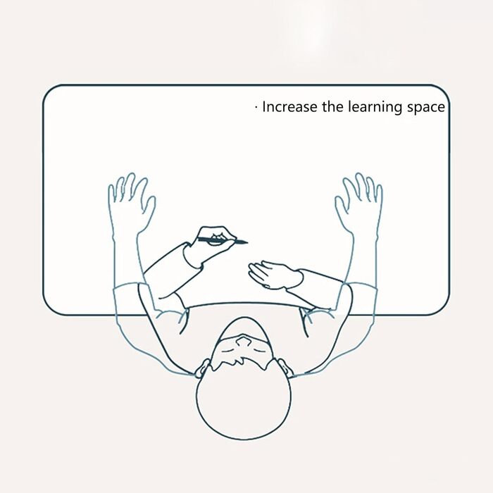 Дитячий стіл, розширений стіл з регульованою висотою - багатосекційний - мультяшний візерунок - комплект стільців, дитячий навчальний стілець з регульованою висотою та висувною тумбою, синій