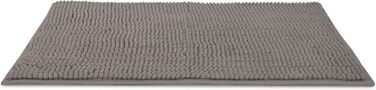 Килимок для ванної Beautissu з нековзним покриттям 70x120 см, шеніловий килимок для ванної, великий пухнастий килимок для ванної, нековзний килимок для ванної, що миється, килимок для ванної, килимок для душу, килимок для ванної, антрацитовий BeauMare WR 