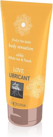 Харчовий лубрикант на водній основі SHIATSU з вишуканим смаком білого чаю та персика, побалуйте свої почуття, 75 мл 67040