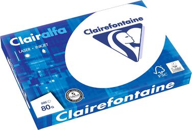 Копіювальний папір Clairefontaine Clairalfa/1969C DIN A3 білий 80 г/кв.м Inh.500