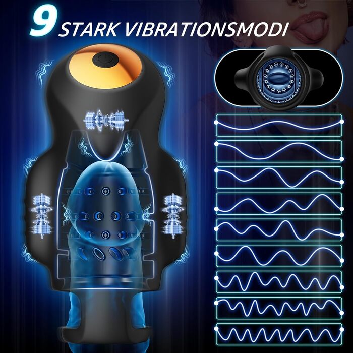 Мастурбатор Kexyz, для чоловіків, 9 режимів