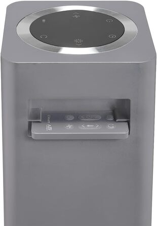 В-1 Дизайнерський вентилятор-обігрівач - Обігрів та охолодження - Обігрів 1000/2000 Вт - Цифровий термостат 15-35C - Коливання 80 - Підходить для приміщень площею до 40 м/100 м Сірий, 904G Smart - 2-