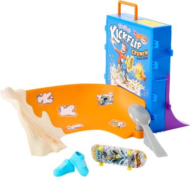 Набір грифів для скейтів Hot Wheels Skate Tony Hawk у вигляді миски для пластівців, 1 ексклюзивна дошка та пара знімних черевиків,