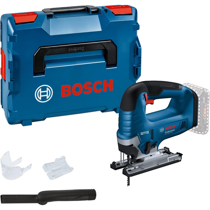 Акумуляторний лобзик Bosch Professional 18 В System GST 18V-125 B (з ручкою-баранчиком, похиле пиляння під кутом до 45, в L-BOXX)
