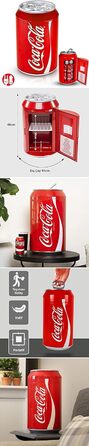 МІНІ-ХОЛОДИЛЬНИК COCA-COLA COOL CAN 10 AC/DC, 9,5 Л, ДИЗАЙН COCA-COLA, 12 В/230 В