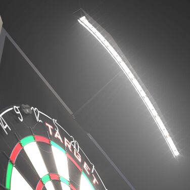 Система освітлення дротиків Target Darts Arc, комплект для домашньої шафи, включаючи мішень для дротиків World Champion та 2 набори дротиків, чорний колір, стандартний розмір