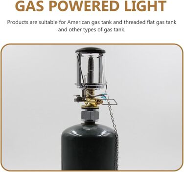 Газовий ліхтар Veemoon Mapp із вбудованою системою запалювання, портативний кемпінговий ліхтар, ліхтар для намету, міцний матеріал, компактний, в комплекті абажур та футляр