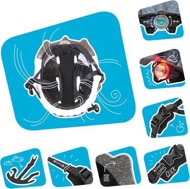 Велосипедний шолом Crazy Safety Kids Велосипедний шолом Kids 2-7 років для велосипеда, скейтборду, велосипеда, балансирного велоси