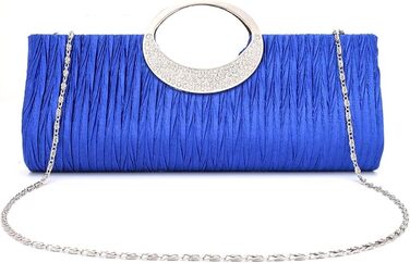 Клатч жіночий, сумочка-клатч, кристали, стрази, вечірня сумочка, гаманець, для нареченої, на весілля, вечірку, чорний, білий, срібний, королівський синій