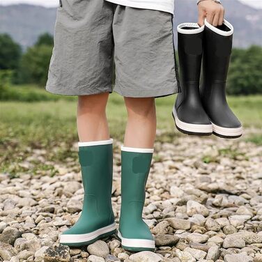 Чоловічі гумові чоботи, водонепроникні робочі чоботи середньої висоти, зручне взуття, колір 2, розмір 42 EU