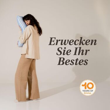 Підтримуюча подушка Emma Elite 70x40 см Ергономічна подушка з регульованою висотою та охолоджувальним чохлом AirGrid Дихаюча подушка з піни з памяттю форми з чохлом, який можна прати, для всіх положень сну Elite 70 x 40 x 12 см