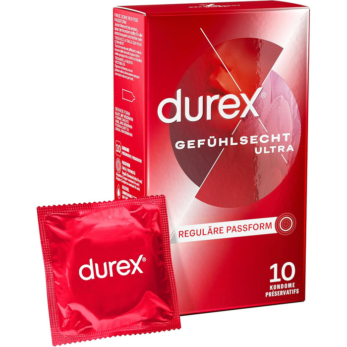 Презервативи Durex Gefühlsecht Ultra, тонкі, 10 шт