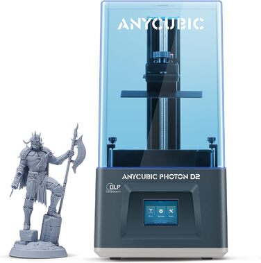Принтер ANYCUBIC DLP Photon D2, полімерний 3D-принтер із високою точністю, тихим друком і тривалим терміном служби, покращений роз