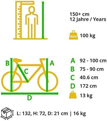 Алюмінієвий міський велосипед BIKESTAR 26, 28 дюймів 16, рама 18 дюймів, 7 швидкостей Shimano, жіночий голландський велосипед, ретро-велосипед з V-подібними гальмами, багажником, ліхтарями, дзвінком, кошиком, світловідбивачами на спицях Тест на безпеку, ш