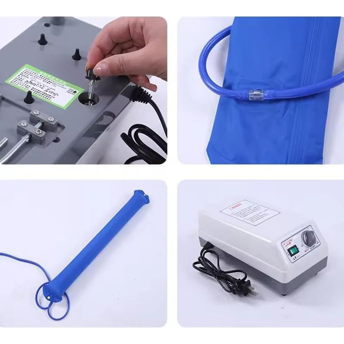 Протипролежневий матрац із системою змінного тиску для тривалого догляду, профілактики та лікування пролежнів, підходить для домашніх та лікарняних ліжок, ліжко для догляду за хворими, з насосом, легко чиститься, ширина 110 см