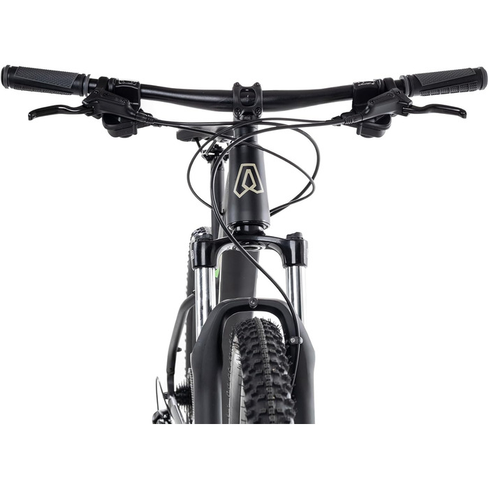 Гірський велосипед Axess Brash MTB Hardtail 16-швидкісна передача Гідравлічні дискові гальма, матово-чорний, 23 дюйми