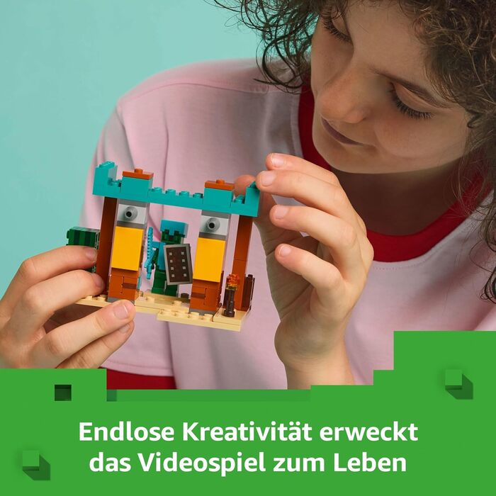 Конструктор LEGO Minecraft 21267, Пустельний Патруль Вілдротників, 105 деталей