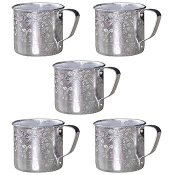 Вінтажна олов&39яна кружка VANZACK з 5 предметів та ручкою, ретро-чашки для пива та коктейлів, креативний та стильний дизайн для дому та.