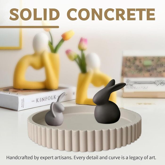 Круглий декоративний піднос, мінімалістичний піднос, декоративний піднос для свічок, органайзер для домашнього декору для вітальні, бару, напоїв, вечірки, дому, кухні (чорний)