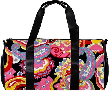 Сумка-мішок для подорожей, спорту та йоги, вінтажний квітковий принт Каштан, сумка для фітнесу, ручна поклажа