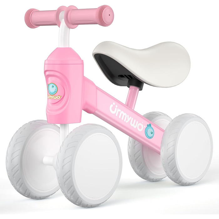 Дитячий велосипед-балансир URMYWO від 1 року, іграшка-балансир для дитини 10-24 місяців, перший велосипед без педалей з 4 колесами