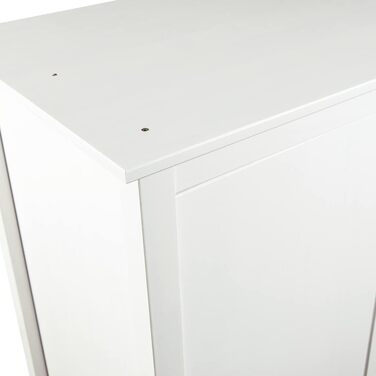 Шафа з масиву сосни з 3 дверима та 2 шухлядами, дерев&39яна шафа, шафа для спальні, 127x50x170 см, біла