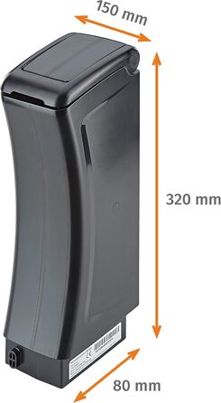 Акумулятор для електровелосипеда Prophete, SideClick, Li-Ion 36V, 10.4 Ah (374Wh), CAN V2.5, сумісний з усіма електровелосипедами Prophete
