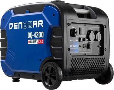 Інверторний генератор DQ-4200 4200W, бензиновий генератор на 230В, колеса, USB Fast-Load, надзвичайно тихий, 4-тактний двигун, пор