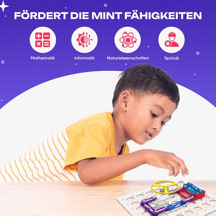 Набір електроніки noDNA для дітей, Набір для електронних експериментів для дітей віком від 8 років - 300 експериментів для дітей віком від 8 років, Подарунковий набір електроніки для 8-річних хлопчиків, **Діти**