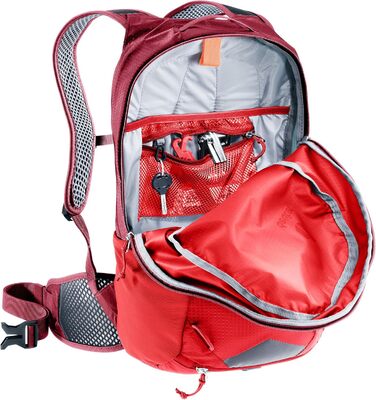 Велосипедний рюкзак Deuter Race 16, вишня-масала, 16 л, з системою Airstripes