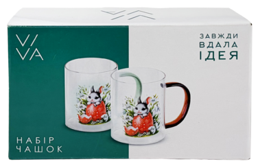 Набір чашок Viva Easter Rabbit A, 2х430 мл (7203881)