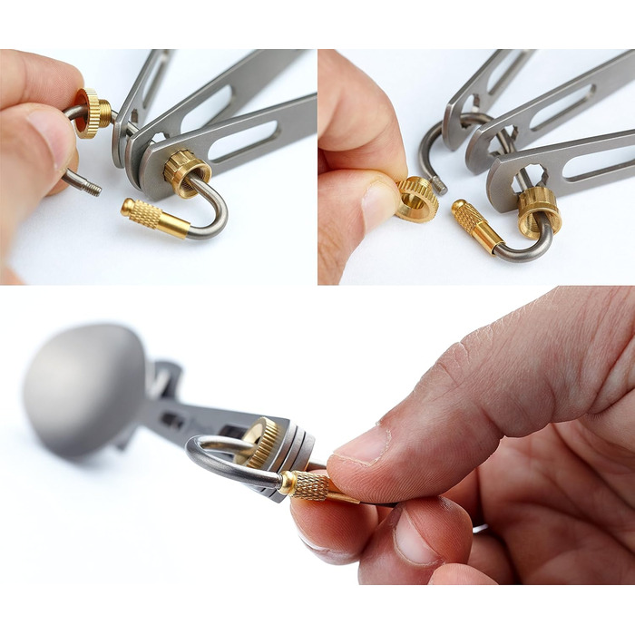 Набір титанових столових приборів, міцний, надлегкий, здоровий та екологічно чистий, набір з 3/4/5 предметів з паличками для їжі, ножем, виделкою, ложкою та соломинкою, для дому/подорожей/кемпінгу, у практичному тканинному чохлі, набір столових приборів з