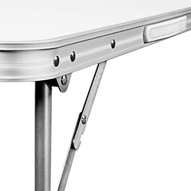 Складаний кемпінговий стіл CASARIA 80 x 60 см, невелика алюмінієва ручка для перенесення, 3,4 кг, легкий, стабільний садовий стіл, приставний столик, складний кемпінговий аксесуар