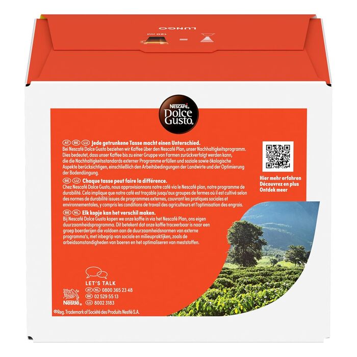 Кавові капсули NESCAF DOLCE GUSTO Lungo, упаковка з 3 шт. (3 x 30 капсул)